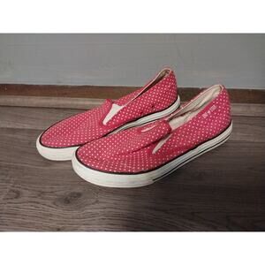 Converse One Star Women's Red White Dots Slip On Casual Shoes US Shoe Size 11